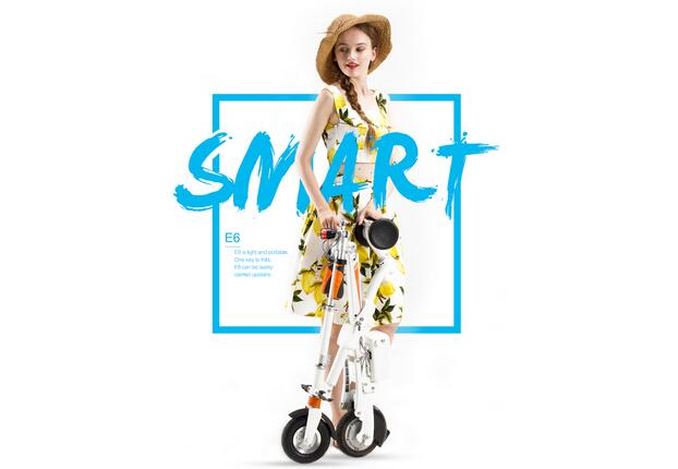 Airwheel E6 쾌락을 제공 점점 없애 시간에 대하여 경주 하는 사람들. 교통 체증에서 잡은 대 한 더 걱정 됩니다.